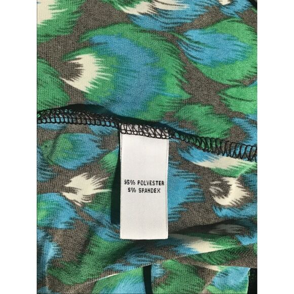 Chaus XL Peacock Feather V-neck Tunic - Picture 7 of 8